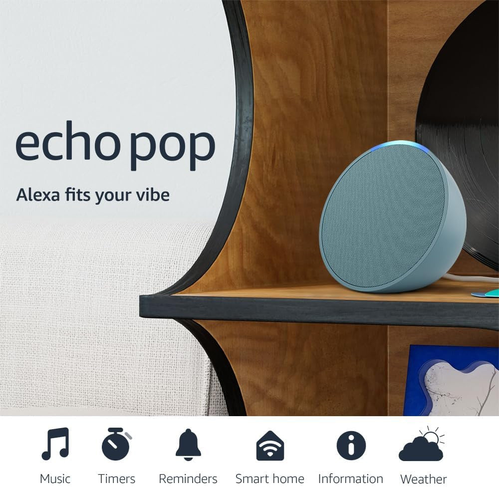 Amazon Echo Pop (Newest Model) Midnight Teal