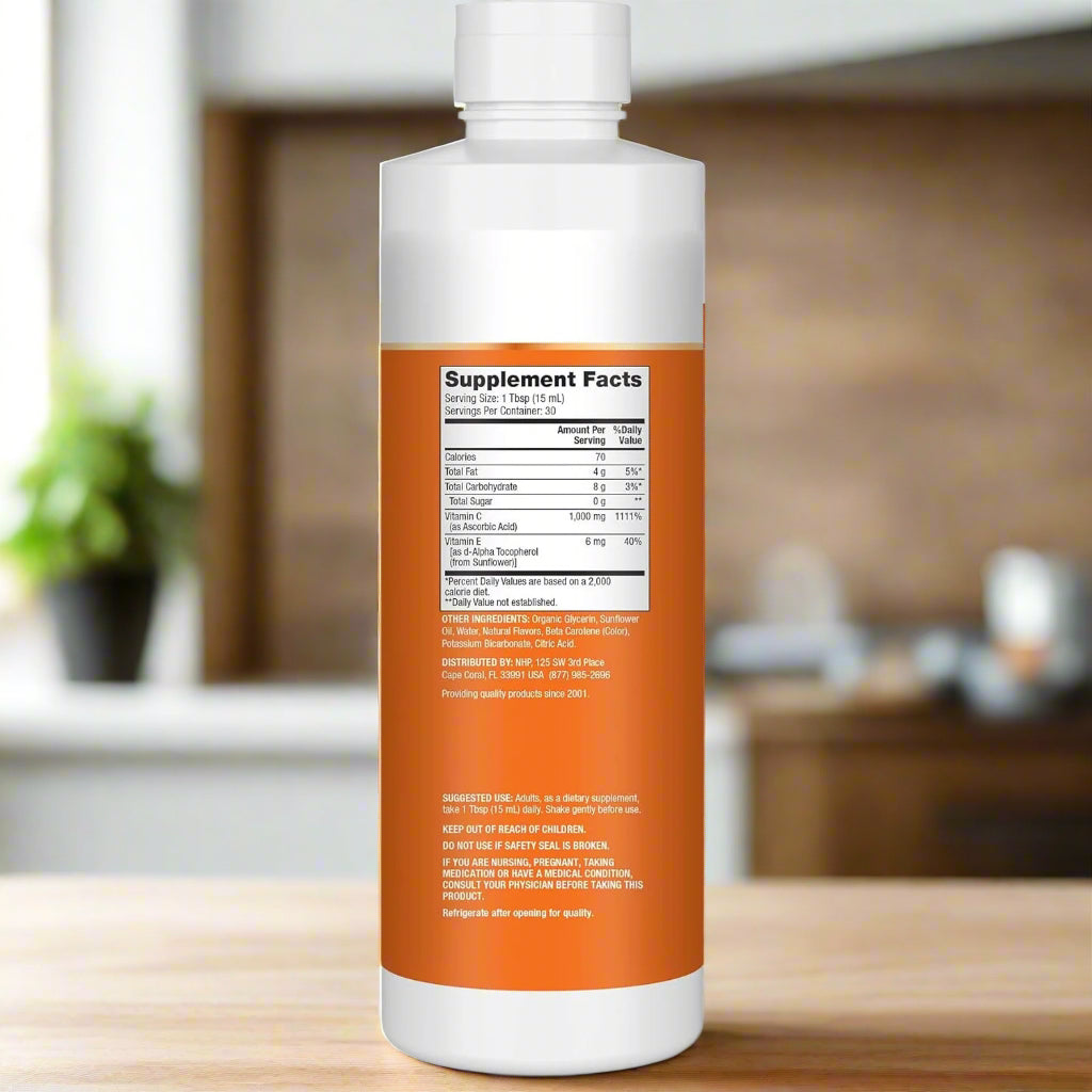 Dr. Mercola Liquid Liposomal Vitamin C - Supplement Facts.