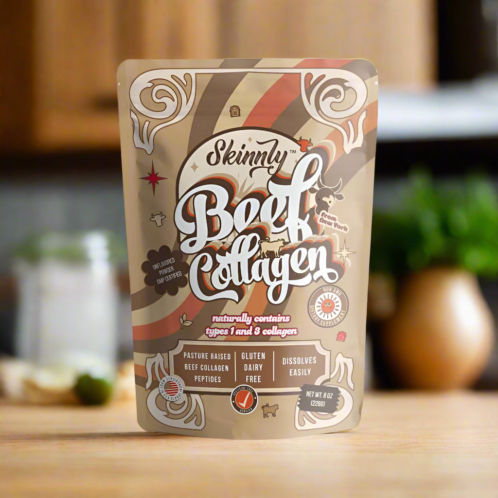 Skinnly Beef Collagen Peptides Front.