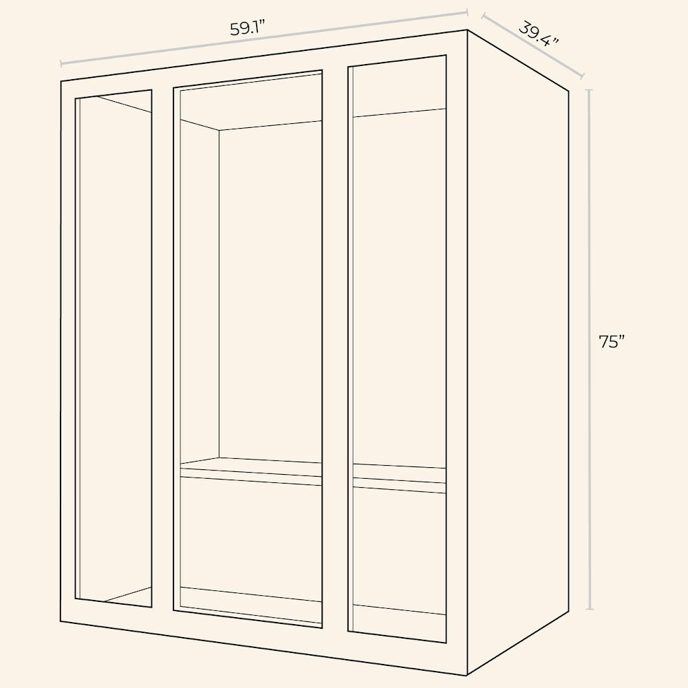 JNH LifeStyles Freedom 3 Person Infrared Sauna dimensions.