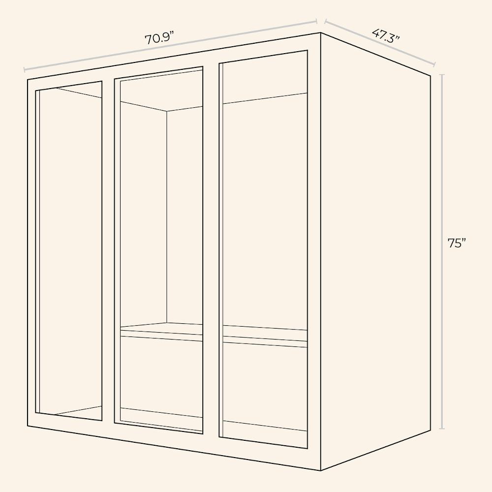 JNH LifeStyles Freedom 4 Person Infrared Sauna dimensions.
