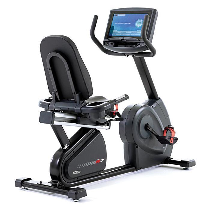 Circle Fitness R7e Touch Screen Recumbent Bike.