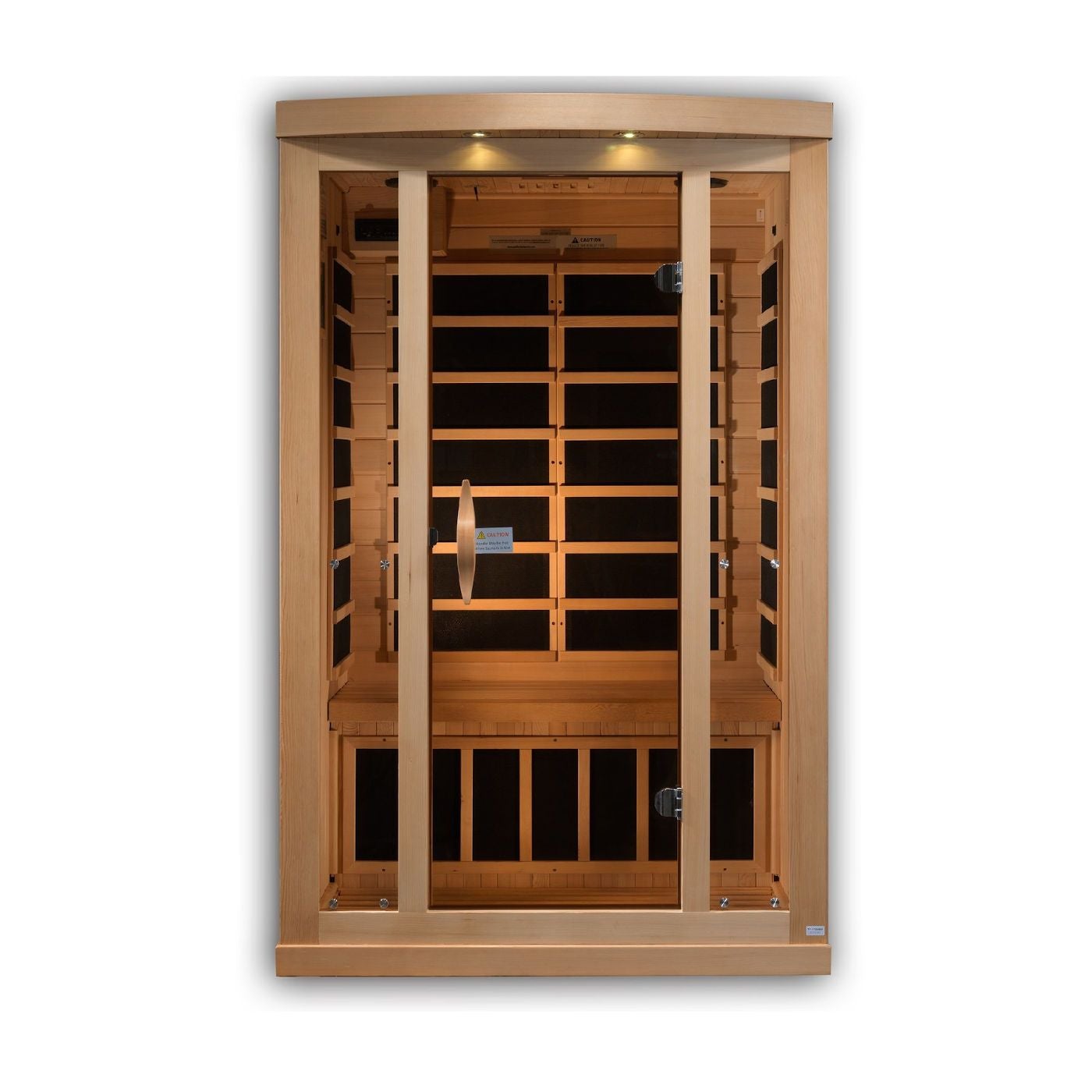 Golden Designs Full Spectrum Low EMF 2 Person Sauna - front view.