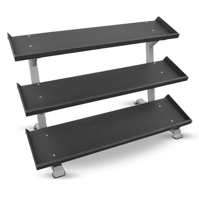 Inflight Fitness Commercial 3 Tier Dumbbell Rack with trays. 