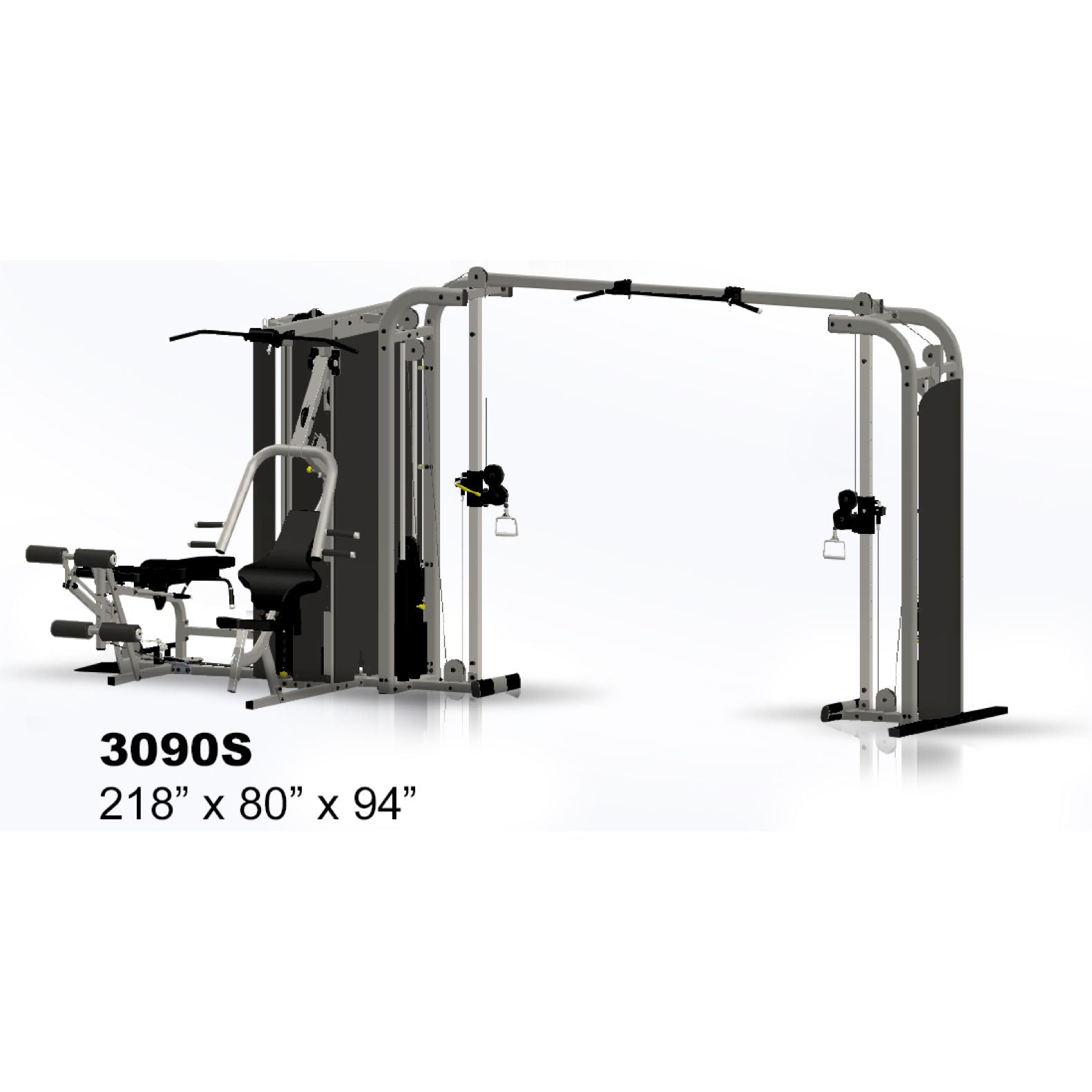 Inflight Fitness Vanguard 4 Stack Multi Station - Standard Cable Crossover.