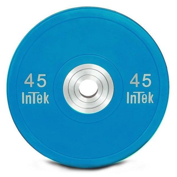INTEK Armor Series Colored Urethane Training Bumper Plate Blue