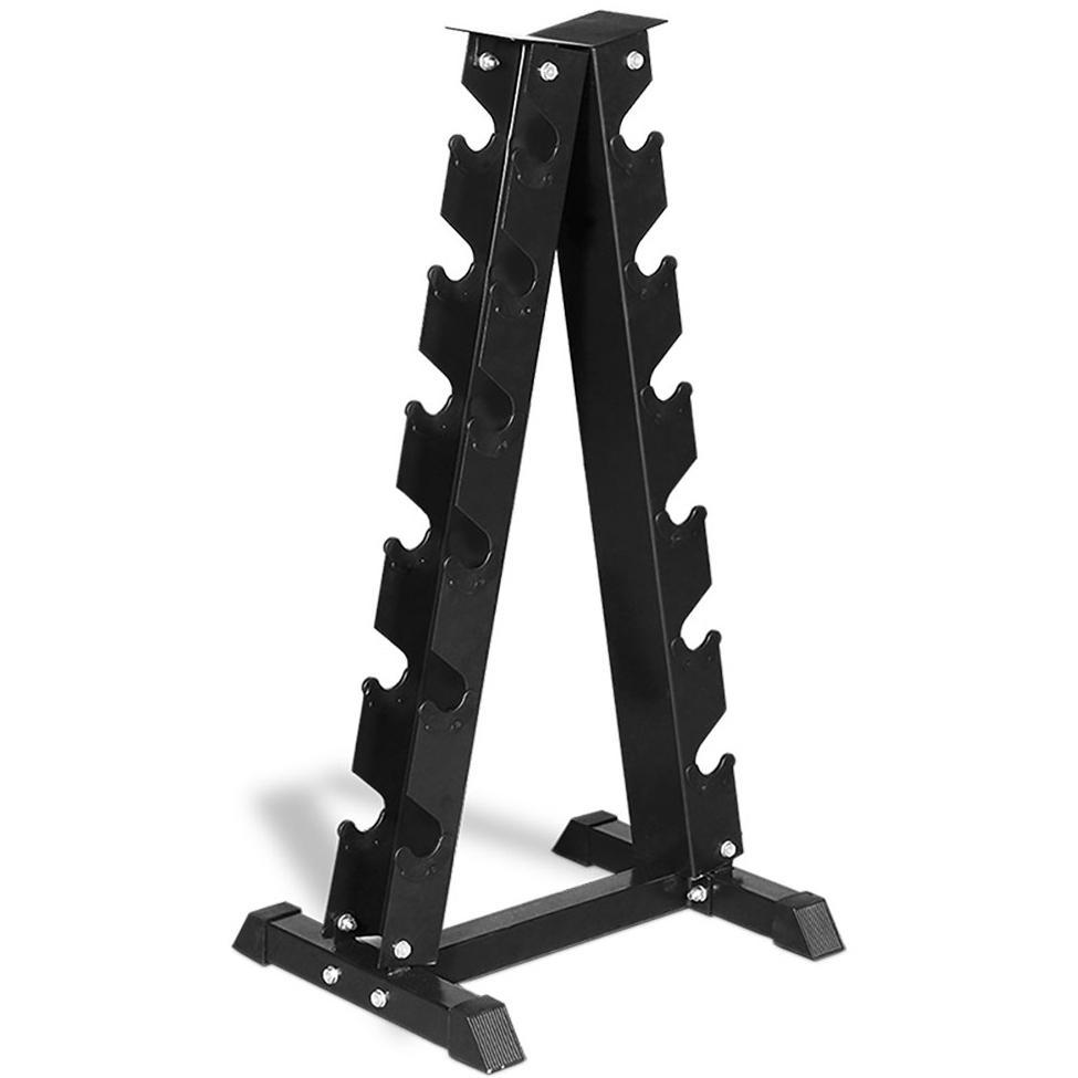 INTEK A-Frame Beauty Bell Vertical Dumbbell Rack 