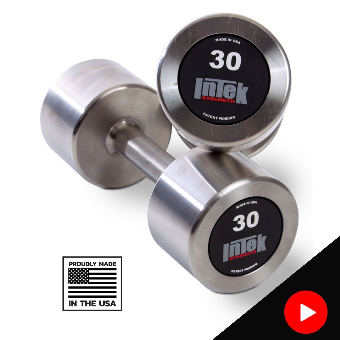 INTEK Delta Series Stainless Steel Dumbbells