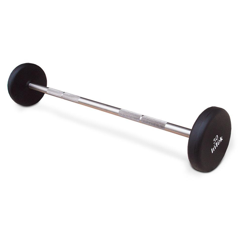 INTEK Armor Series Urethane Straight Fixed Barbells 20-110 lbs 