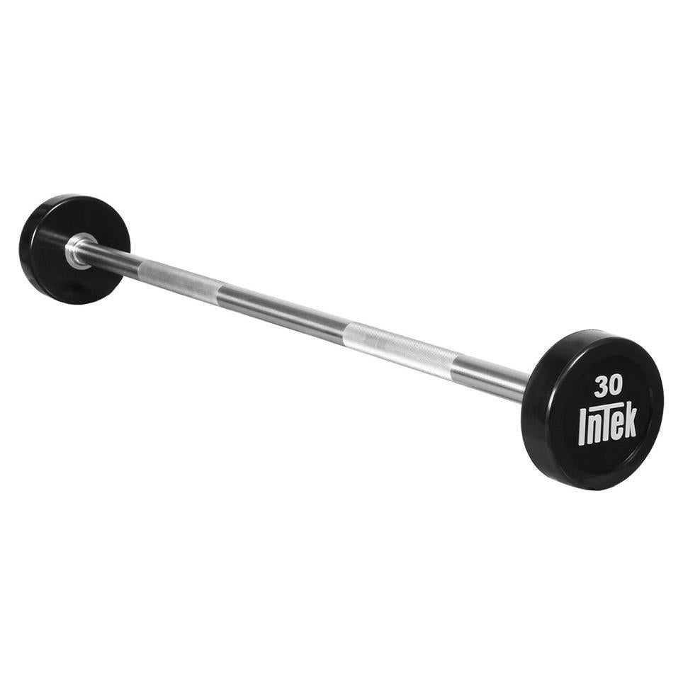 INTEK Bravo Series Straight Urethane Fixed Barbells 20-110 lbs  Edit alt text