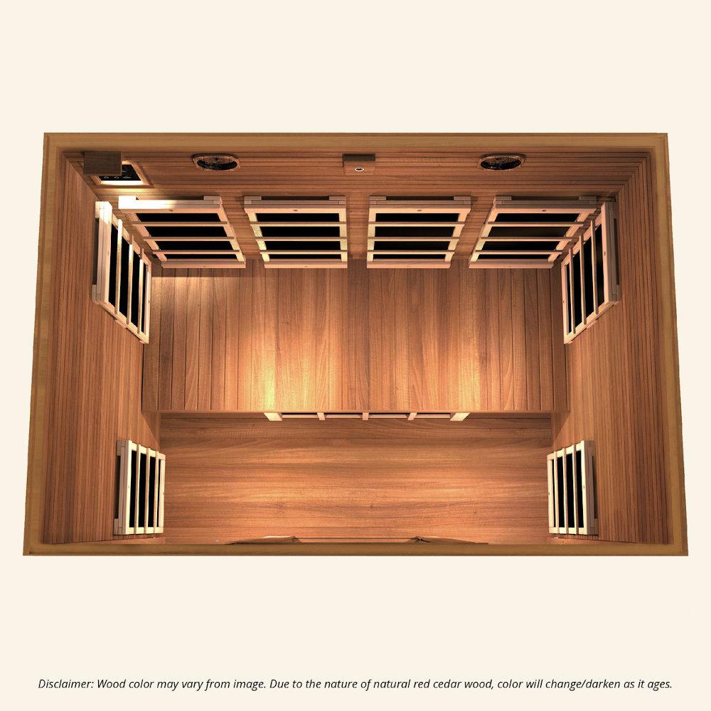 JNH LifeStyles Freedom 4 Person top view featuring LED Lights and premium sound system.