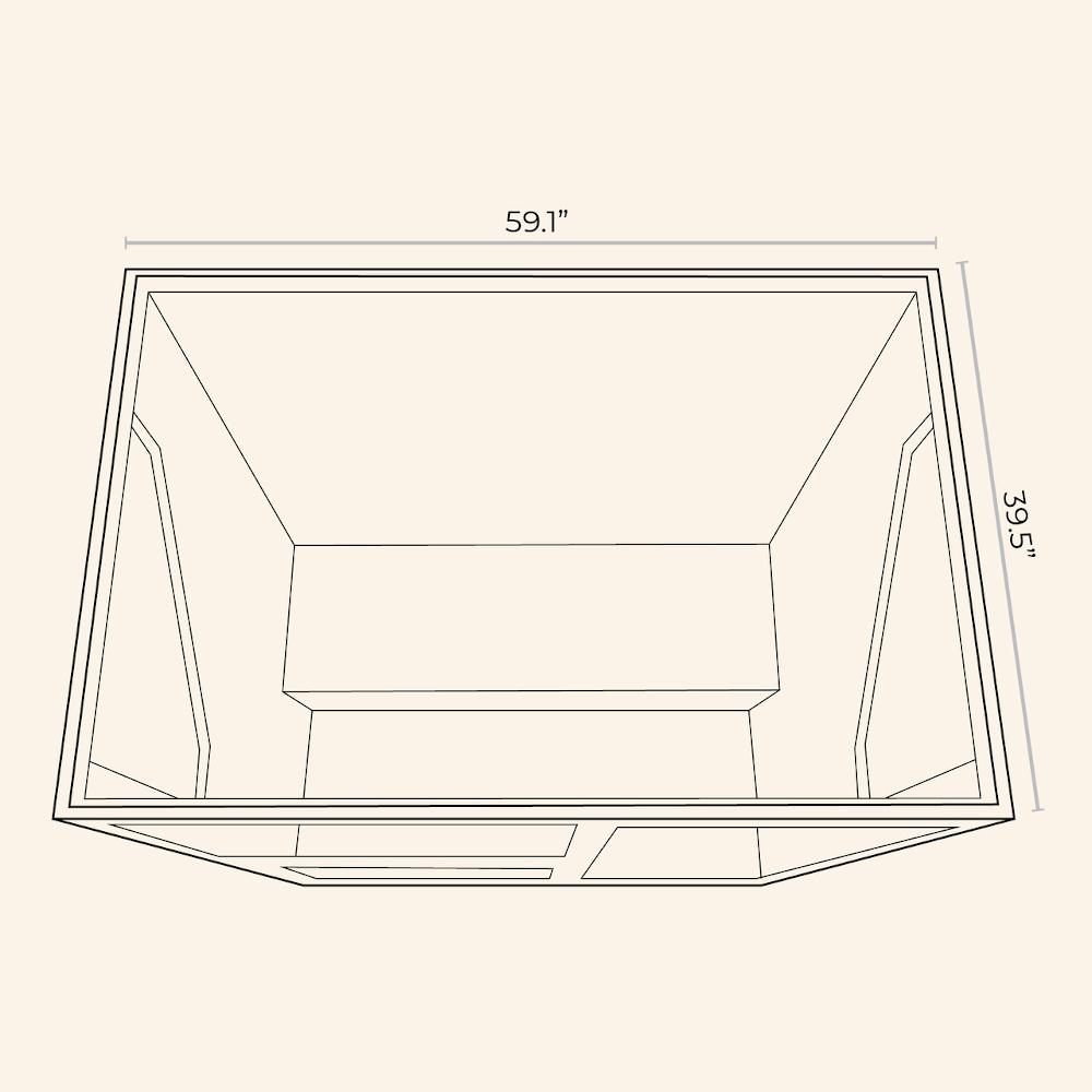 JNH LifeStyles Ensi 3 Person Infrared Sauna dimensions.