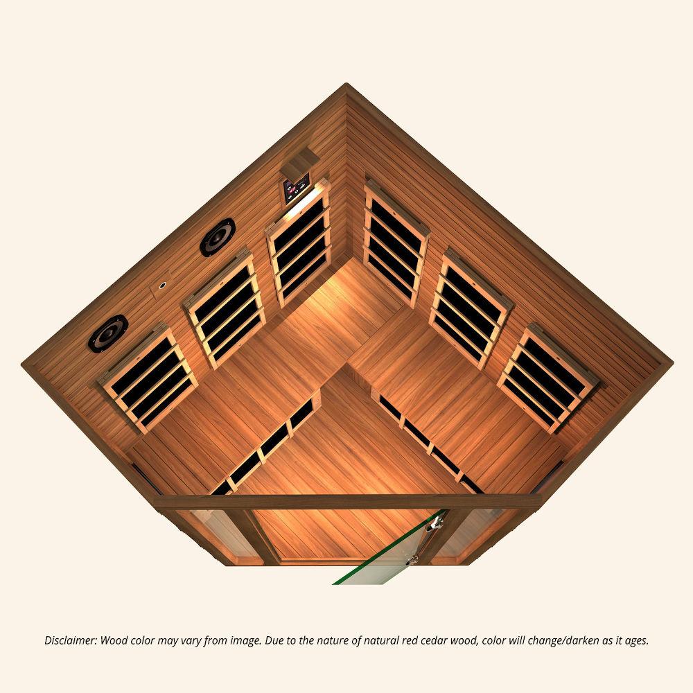 JNH LifeStyles Freedom Corner top view featuring LED Lights and premium sound system.