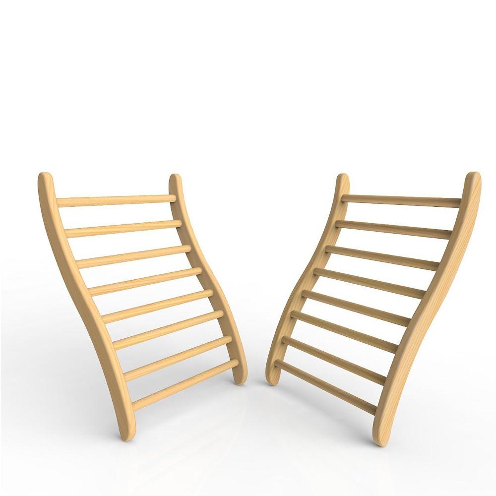 JNH LifeStyles Infrared Sauna S-Shaped Backrest (Set of Two).