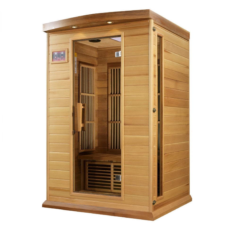 Maxxus Red Cedar Near Zero EMF 2 Person Infrared Sauna. - alternate image