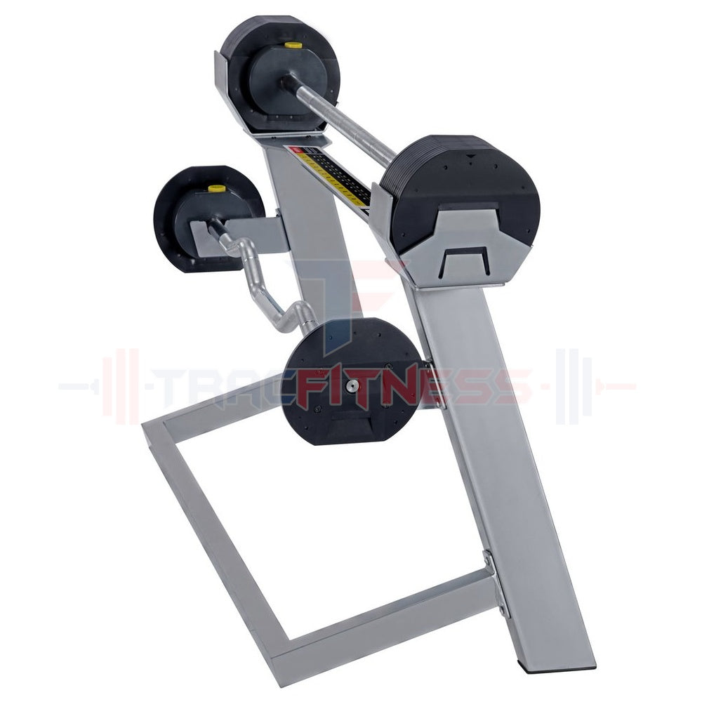MX80 Select Compact Adjustable Barbells - alternate side view.