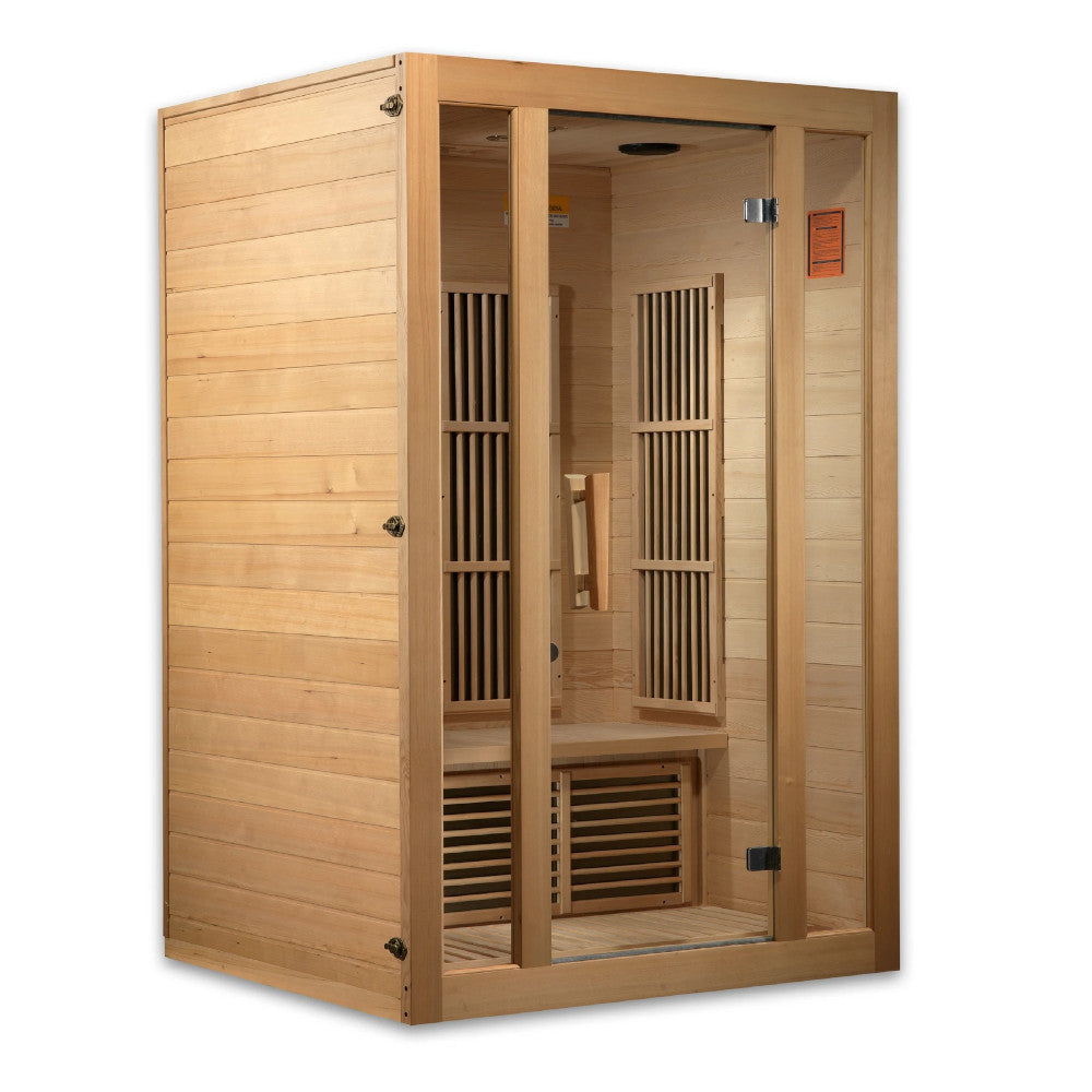 Maxxus Seattle Low EMF Carbon Canadian Hemlock 2 Person Infrared Sauna.