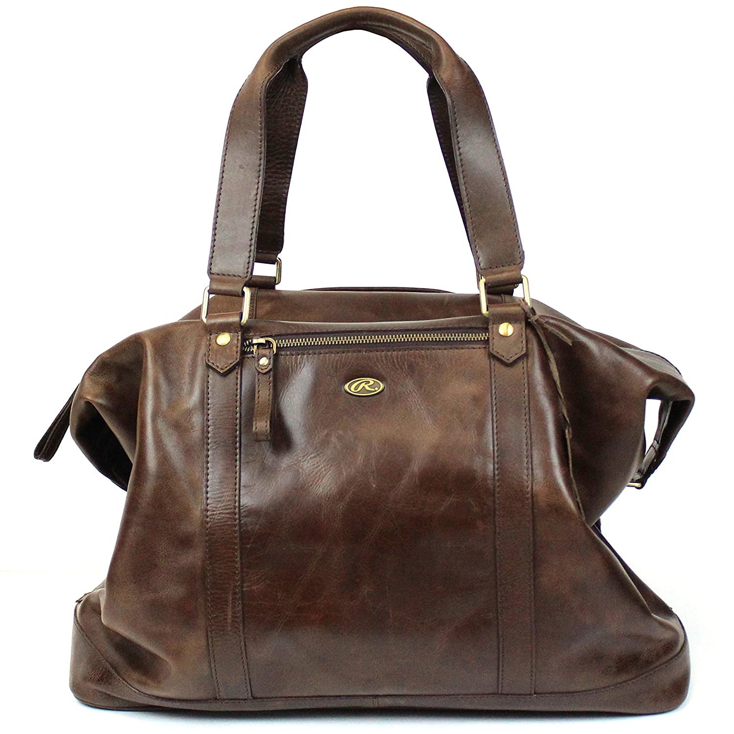 Rawlings Away Game Leather Duffel Bag - 100% Genuine Leather - Alternate Image.