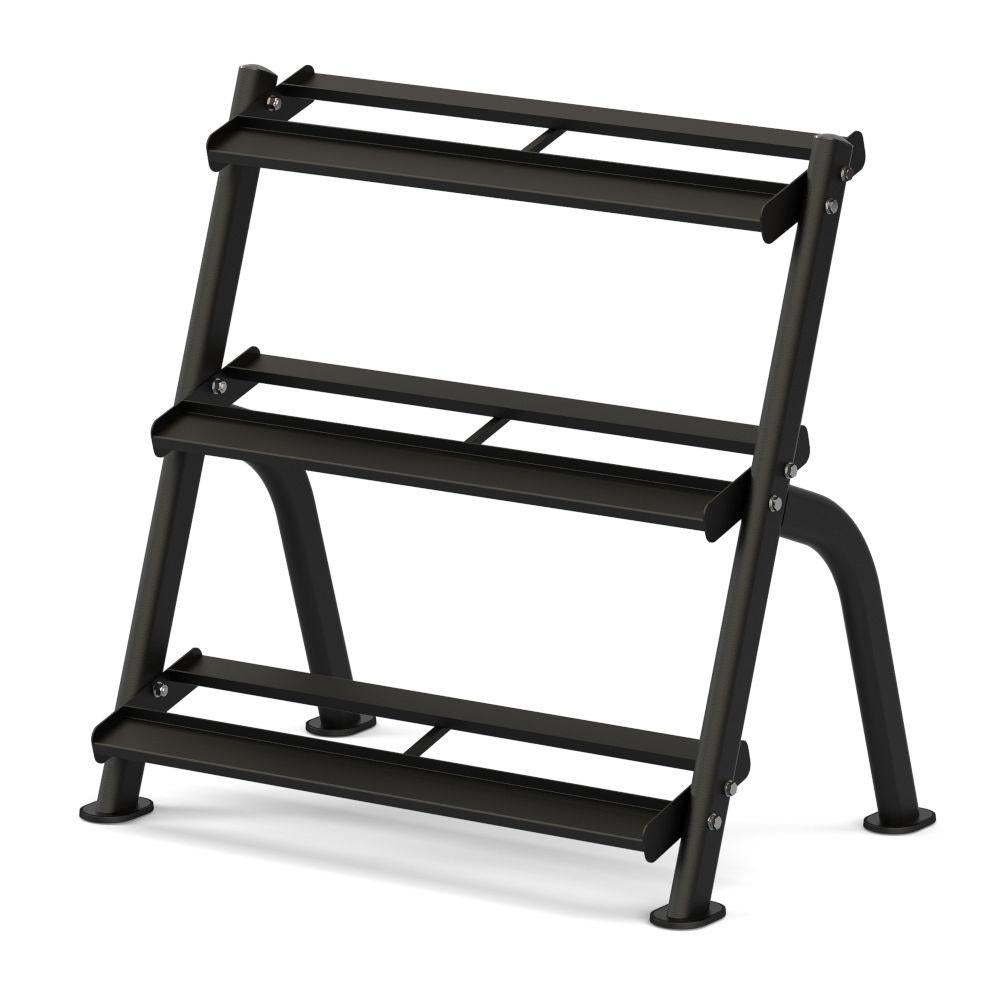 3-Tier Flat Tray Dumbbell Rack, Free Weights