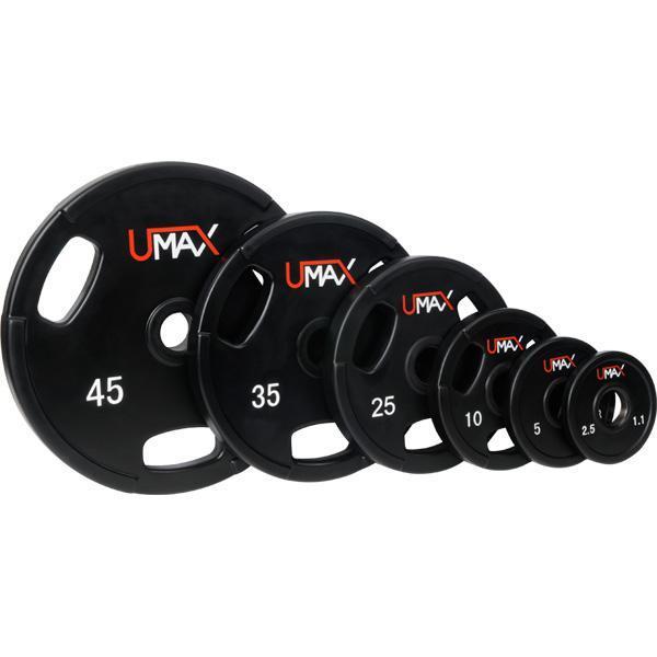 Umax Urethane Olympic Plates. - Products from TracFitness.
