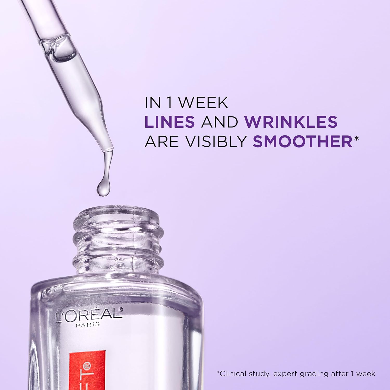 L'Oreal Paris Revitalift 1.5% Pure Hyaluronic Acid Serum for Face, Anti Aging Serum Skin - 0.5Fl Oz 15ml