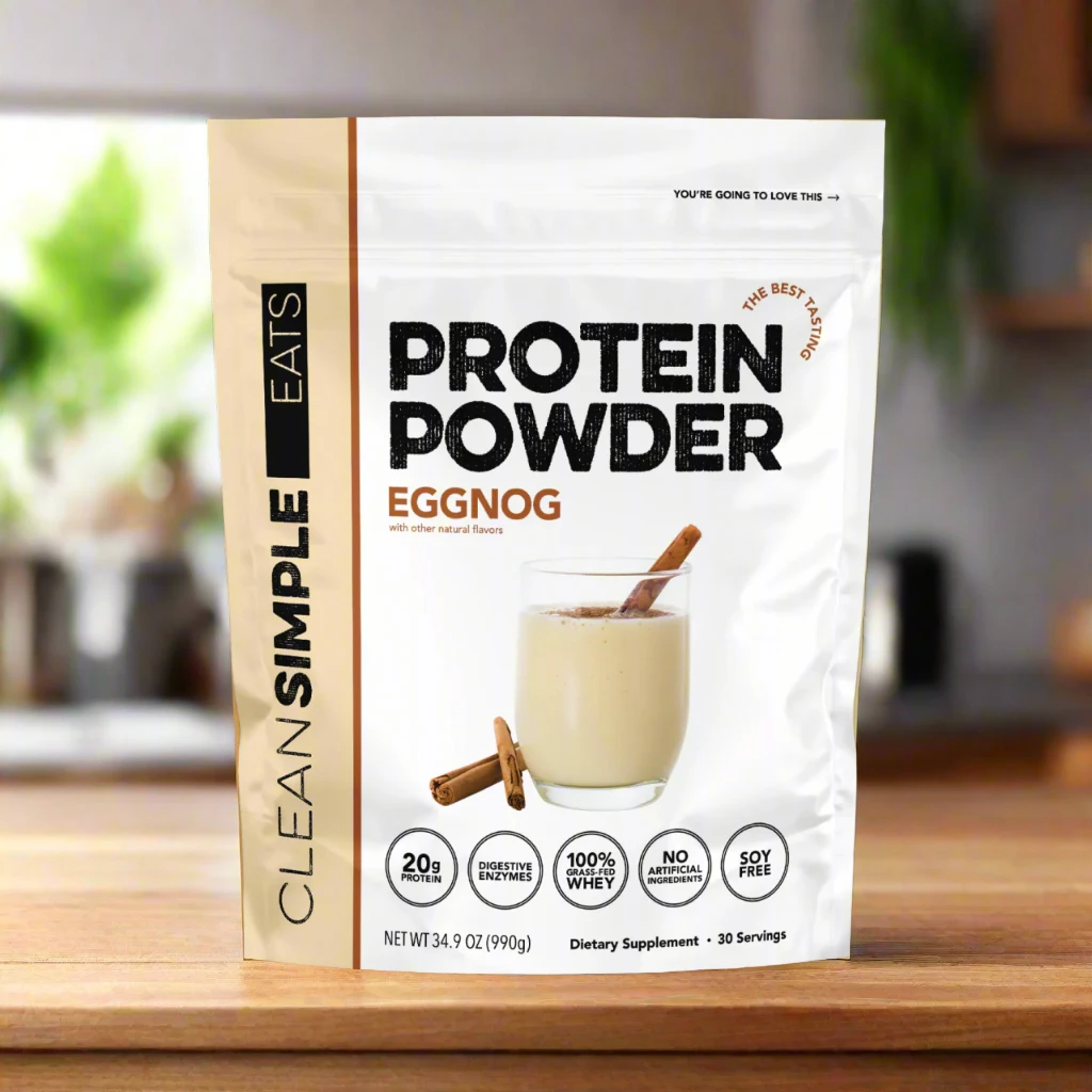 Clean Simple Eats Eggnog Protein Powder
