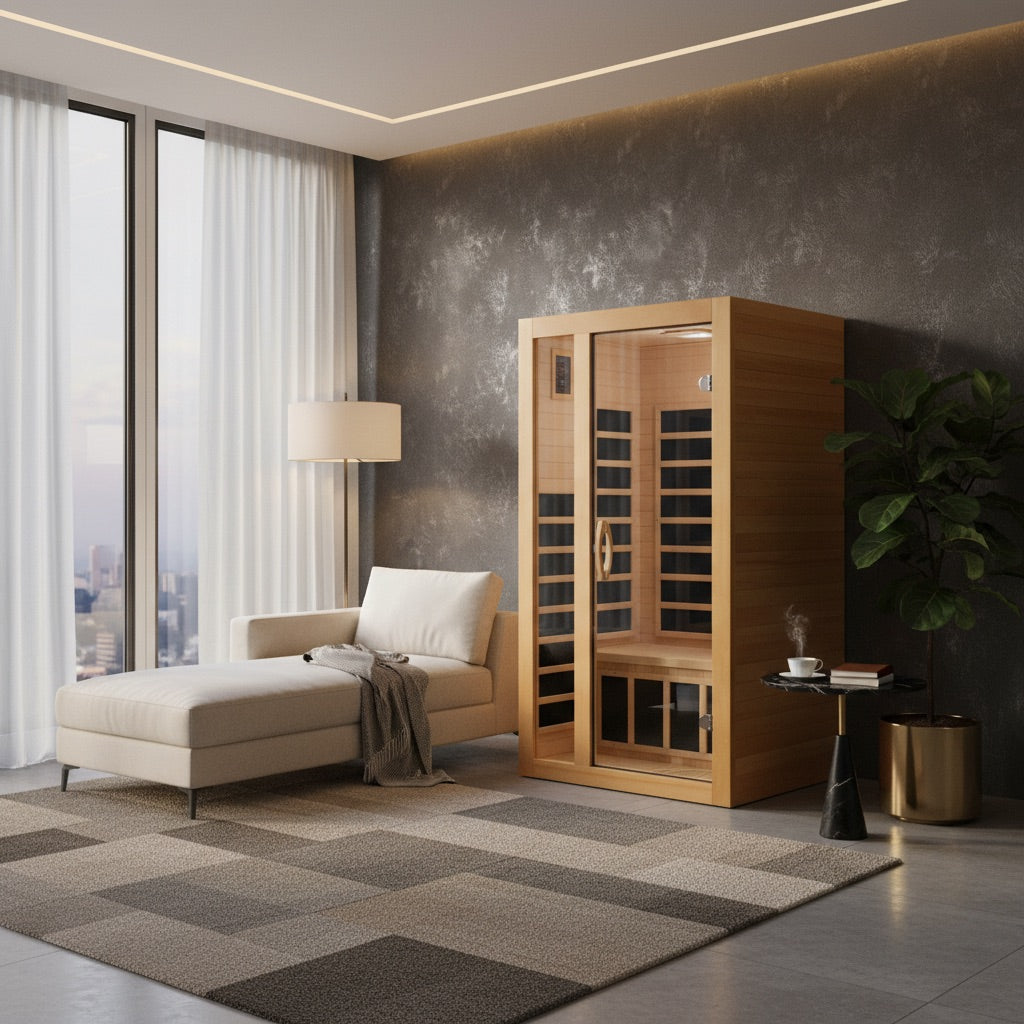 Golden Designs Dynamic Garcia 1-2 Person LOW EMF Far Infrared Sauna