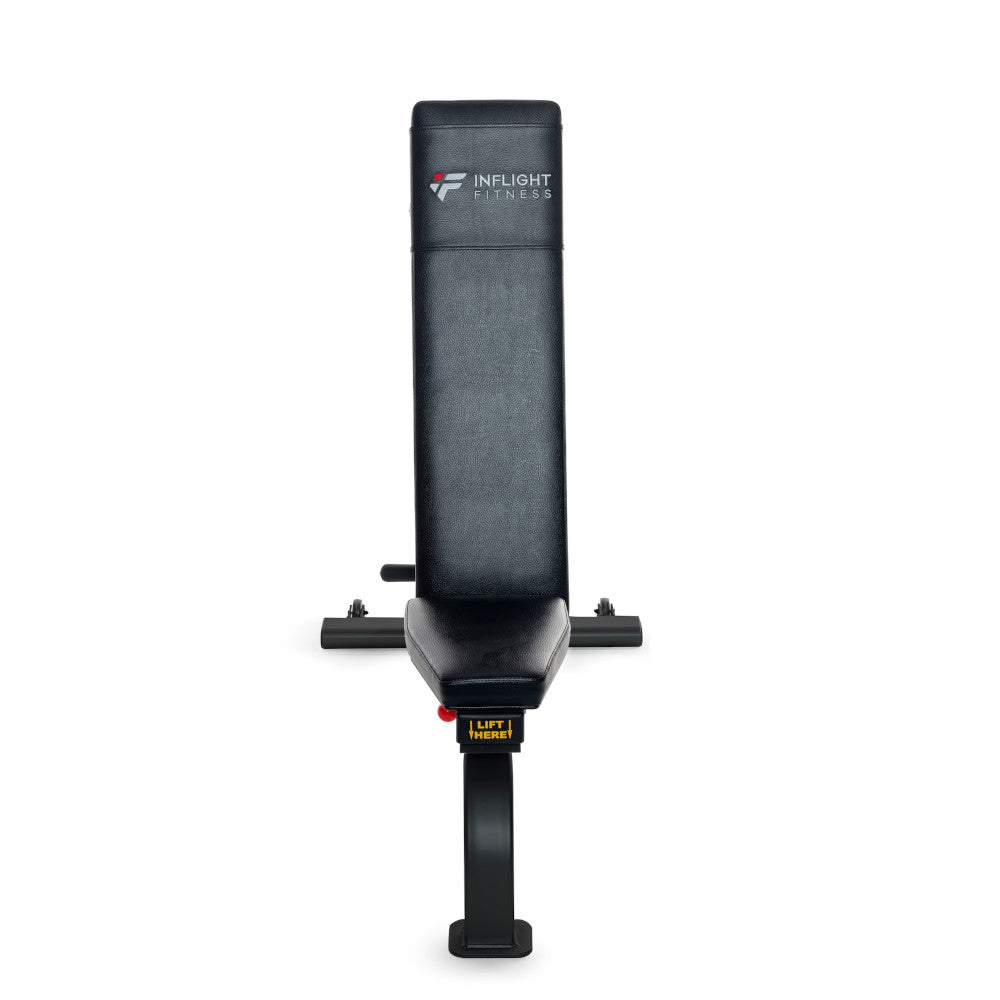 Inflight Fitness FID Adjustable Gym Bench - Upright Position. 