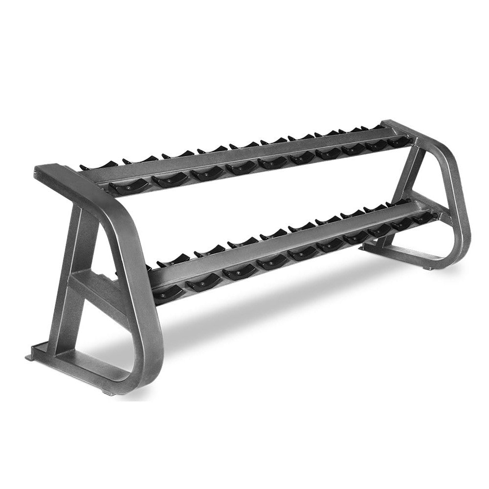 Intek 2-Tier Dumbbell Rack Pro-Style with Saddles.