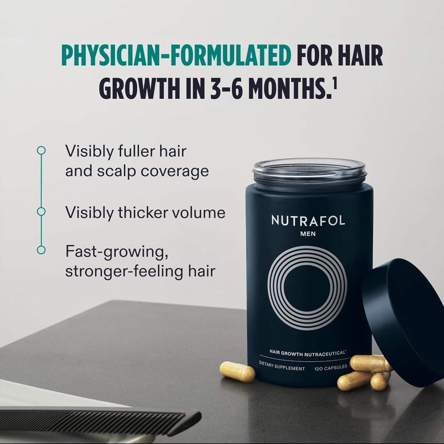 Nutrafol Men’s Hair Growth Supplement 120 Count - New Formulation