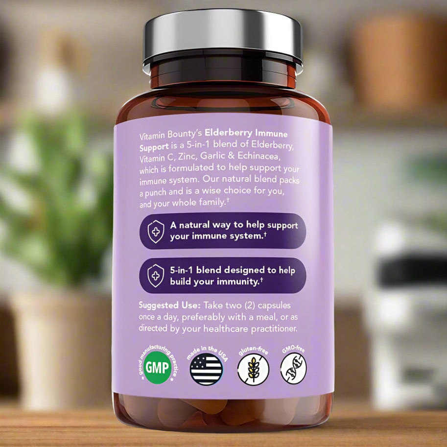 Vitamin Bounty Elderberry Immune Support - Product Details.