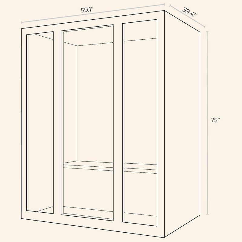 JNH LifeStyles Freedom 3 Person Infrared Sauna dimensions.
