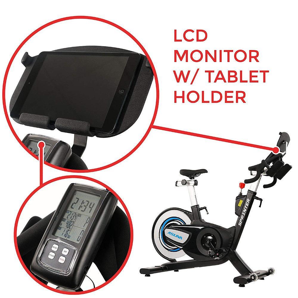 ASUNA Sprinter Magnetic Belt Driven Commercial Cycling Bike + LCD Monitor 