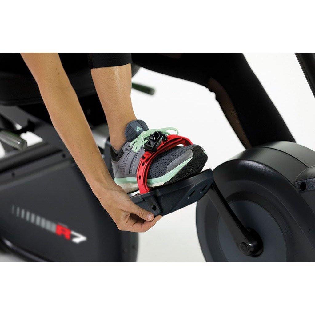 Circle Fitness R7e Touch Screen Recumbent Bike Premium Pedal.