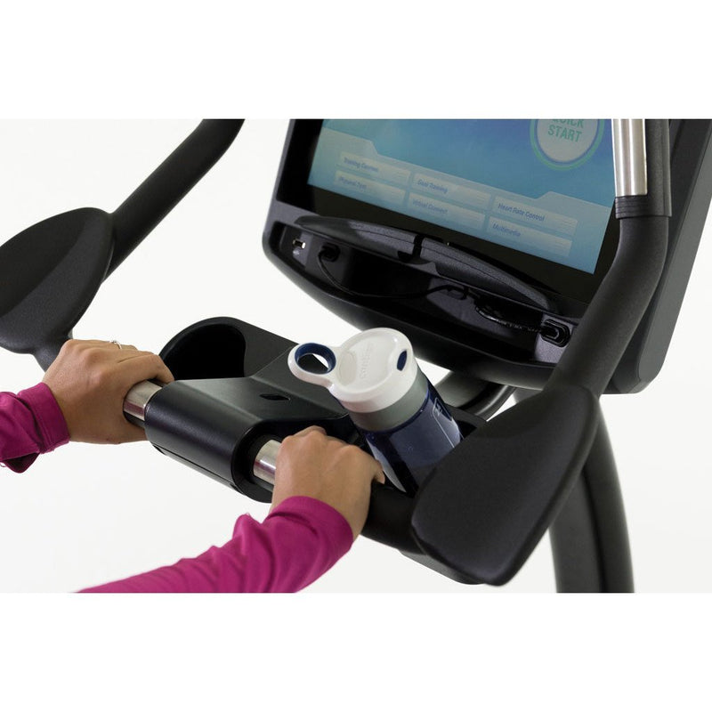 Circle Fitness B7e Touch Screen Upright Bike Hands Support.
