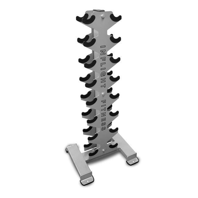 Inflight Fitness 8-Pair Vertical Dumbbell Rack.