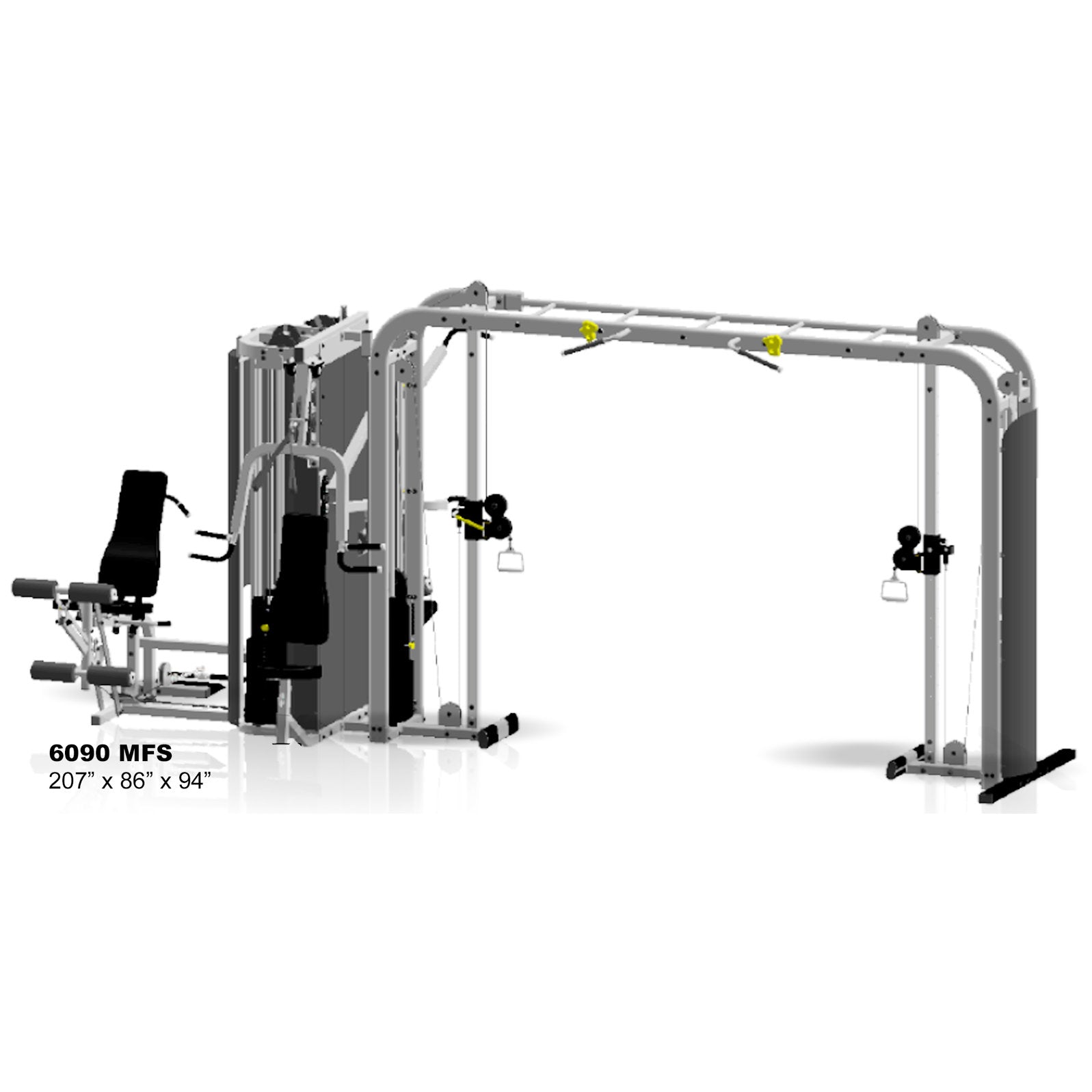Inflight Fitness, Liberator Training System, Five Stacks, Compact Cable Crossover (54
