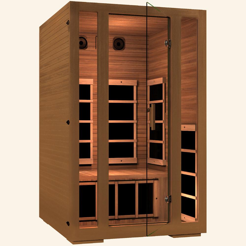 JNH LifeStyles Freedom 2 Person Sauna designed with 100% top quality Canadian Western Red Cedar Wood.