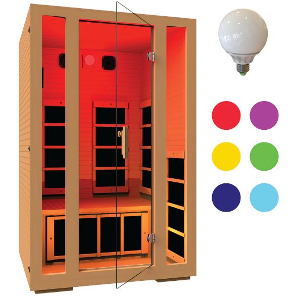 JNH LifeStyles Chromotherapy Lights for JNH Infrared Saunas.