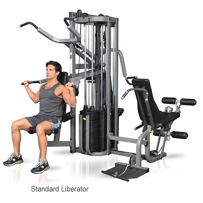 Inflight Liberator Standard Multi Station Gym without shroulds- shoulder press view.