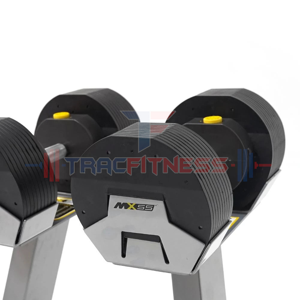 MX55 Select Adjustable Dumbbells - Front View.