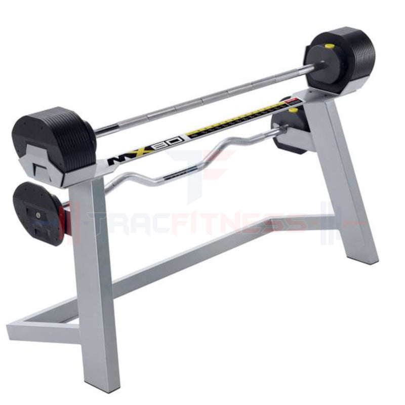 MX80 Select Compact Adjustable Barbells - rear view.