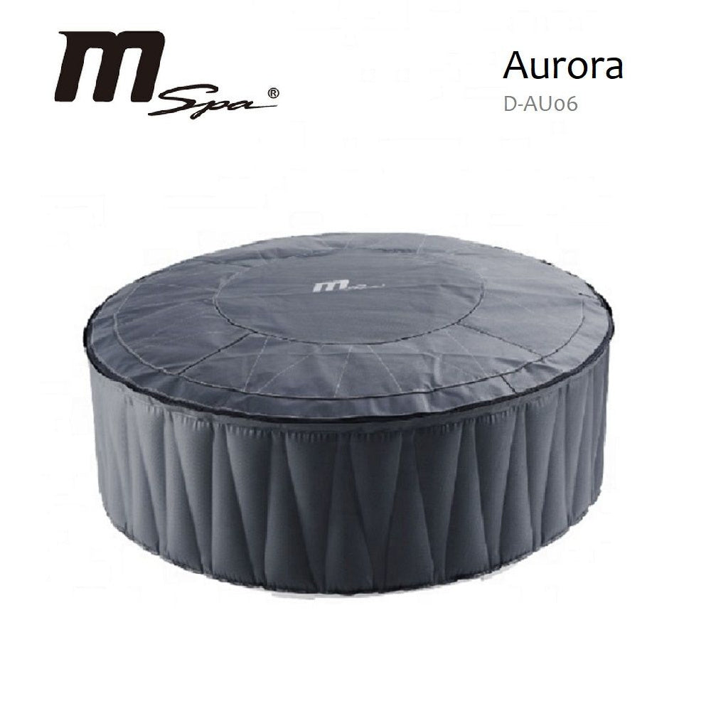 Pro6 M-SPA Aurora Inflatable 6 Person Hot Tub - Covered.