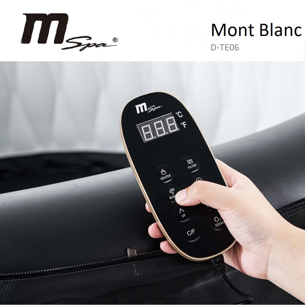 Pro6 M-SPA Mont Blanc Inflatable 4 Person Hot Tub - Premium Remote Control.