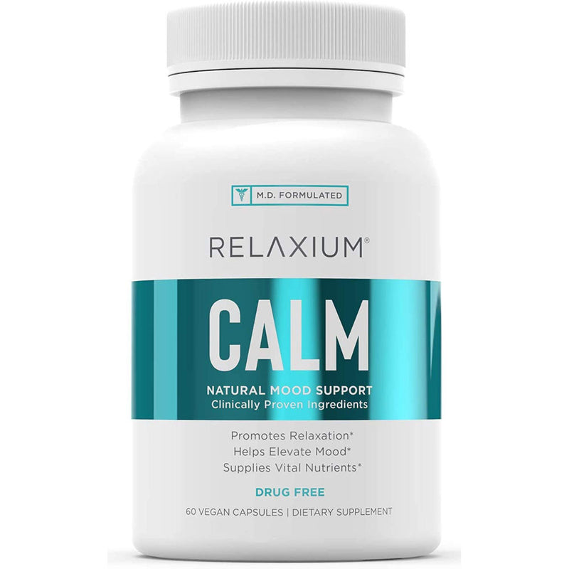 Relaxium Calm Non-Habit Forming Stress Relief 60 Vegan Caps.