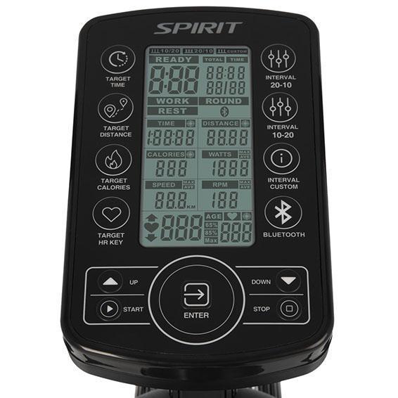 Spirit Fitness AB900 Air Bike LCD monitor