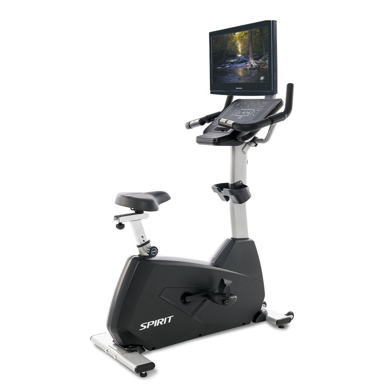 Spirit Fitness CT800 Upright Bike with Optional TV Bracket