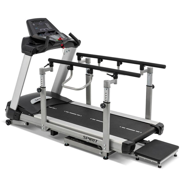 Spirit Fitness MT200 Treadmill Medical Gait Trainer with stepping extension.