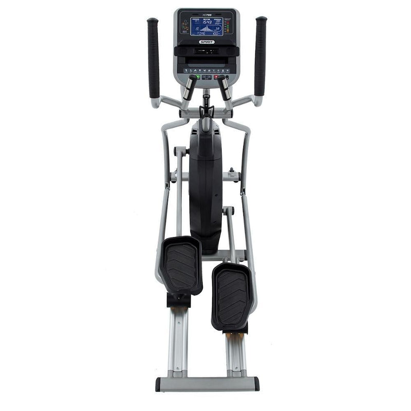 Spirit Fitness XE795 Elliptical Trainer front view.