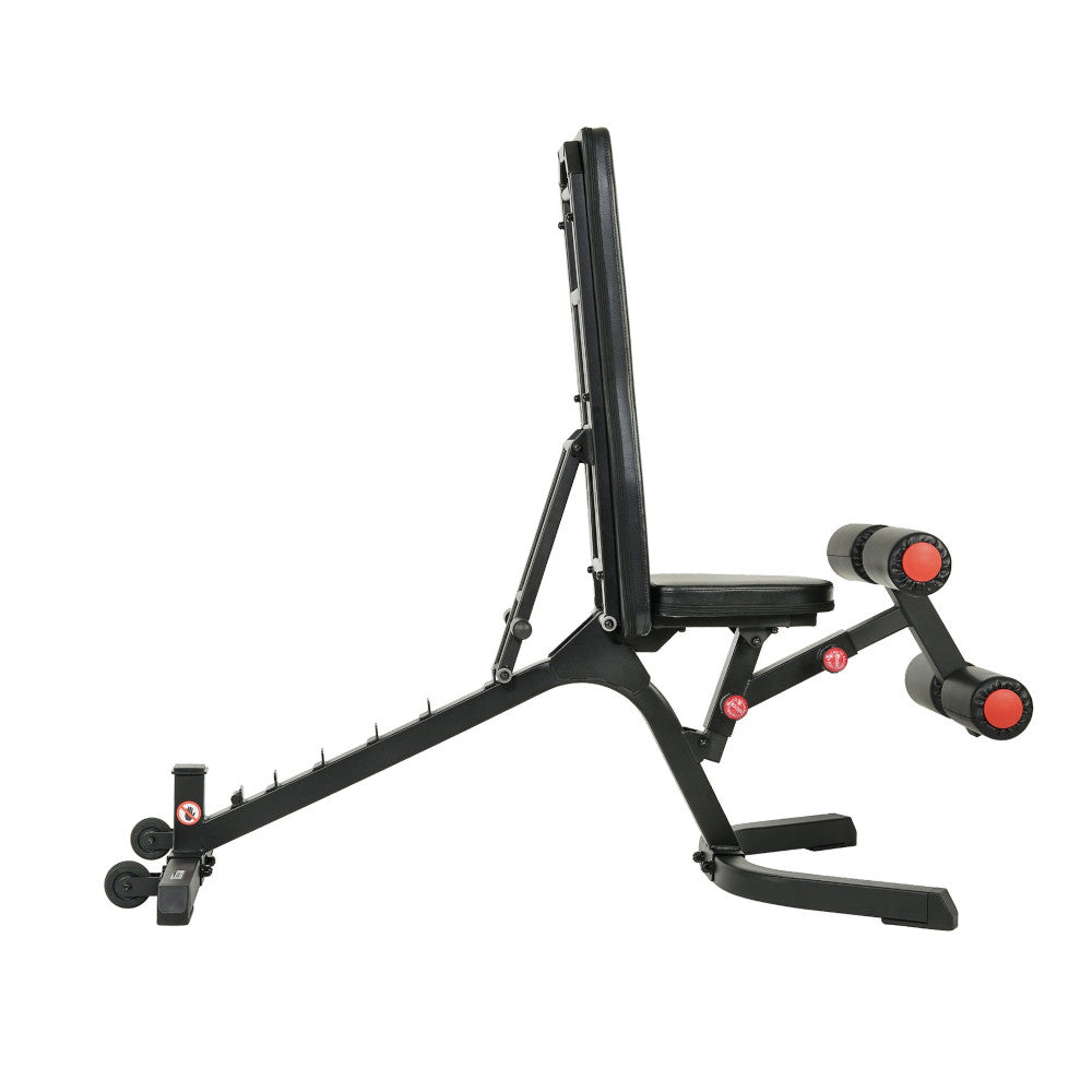 Sunny Health and Fitness SF-BH6920 FID Workout Bench - 90 degree position.